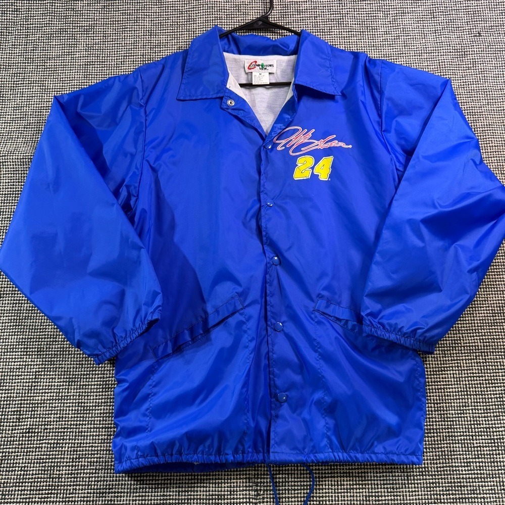 VINTAGE NASCAR Windbreaker‎ Jeff Gordon #24 Jacket Men's Oversized Size Small - Picture 5 of 11